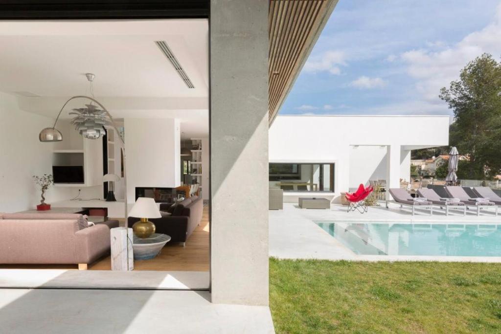 Magnifique Villa D'Architecte & Piscine A Debordement 马赛 外观 照片